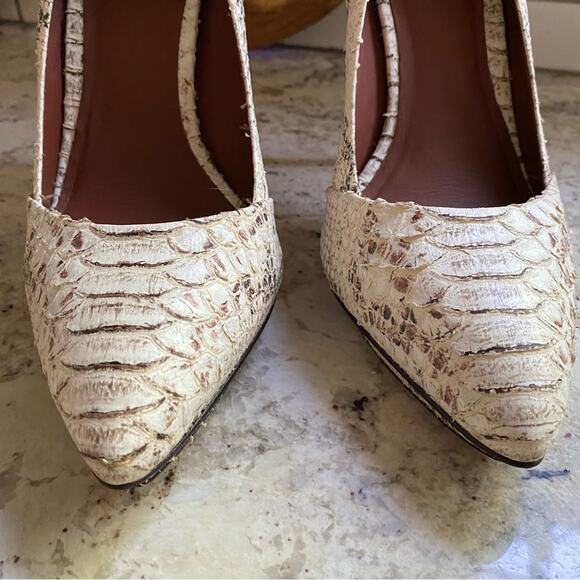 Elizabeth & James Falin $395 Snake Print Stiletto Platform Heel Womens 10 B EUC - Picture 6 of 14
